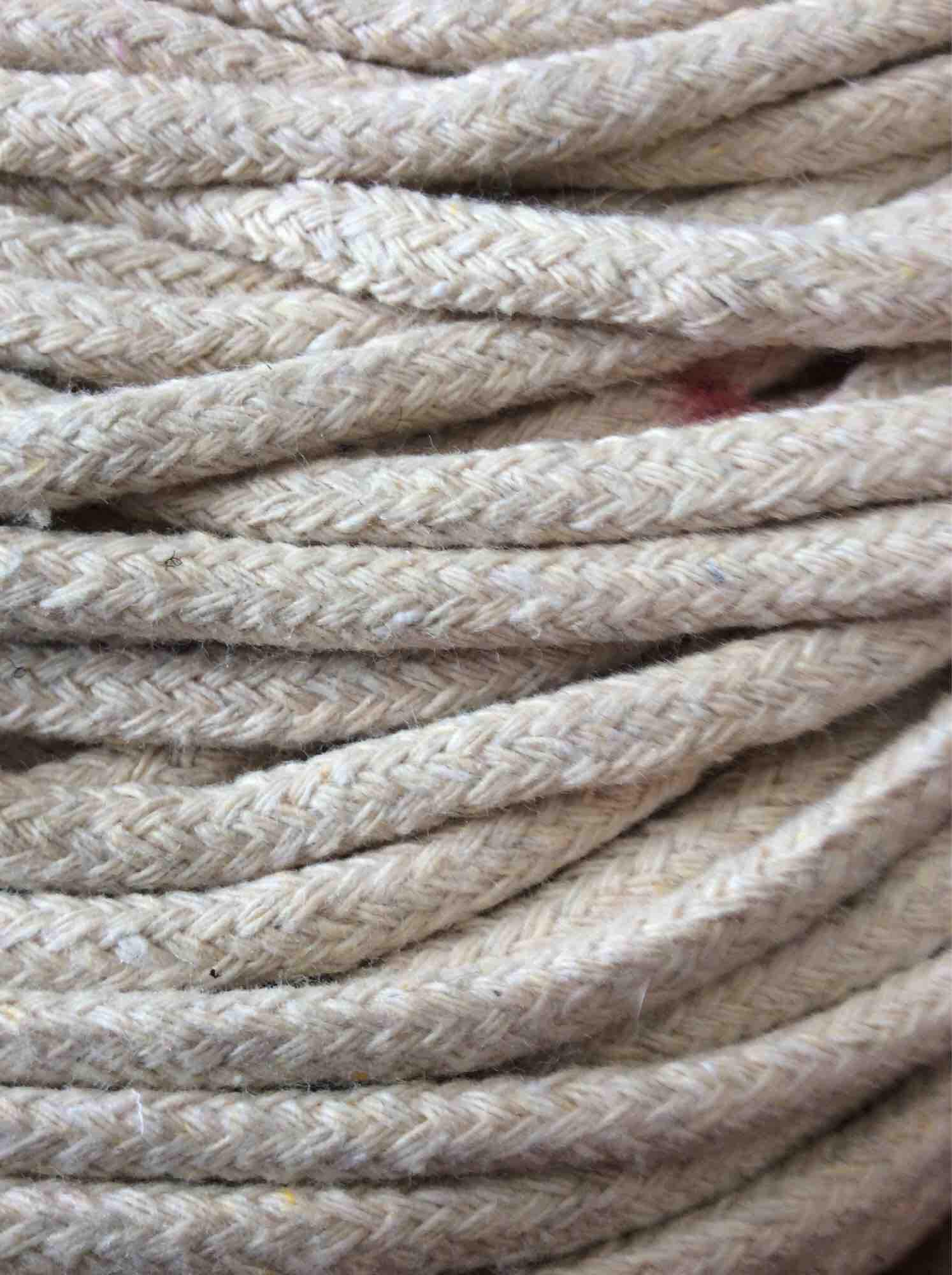 100 m dây đan macrame 100% cotton màu ngà giá sỉ