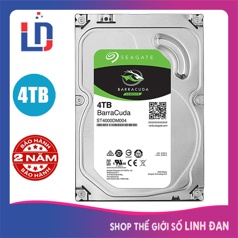 [Trả góp 0%]Ổ cứng máy tính Seagate Baracuda 6TB 4TB 2TB - BT TH