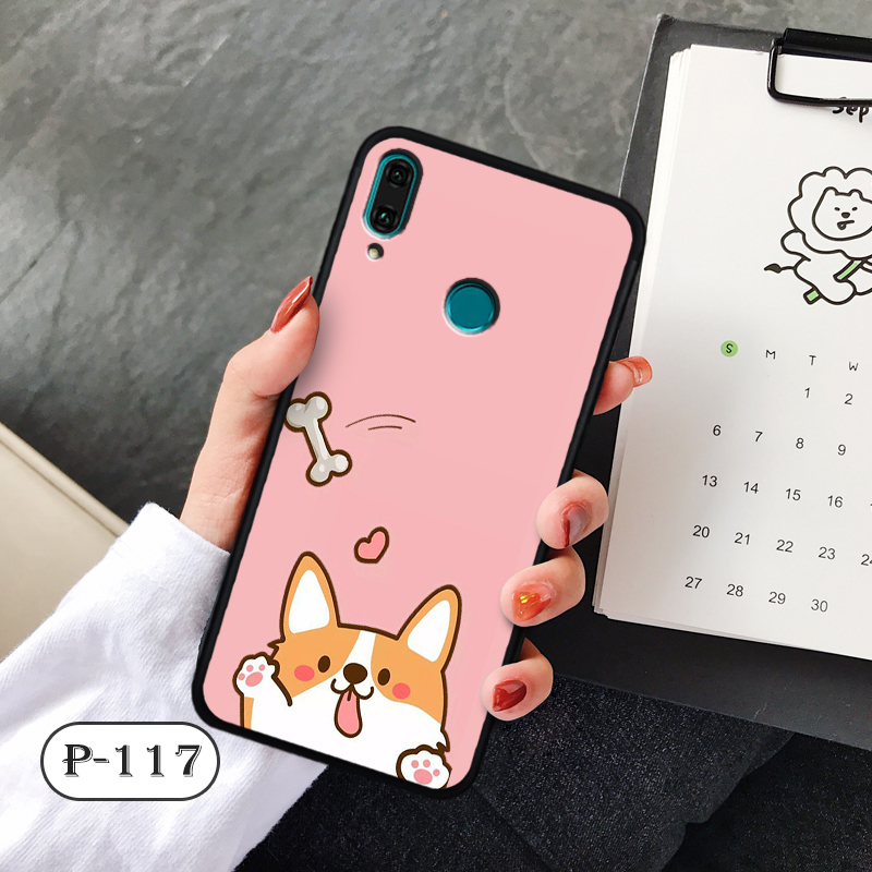 Ốp nhám hoạt hình Huawei Nova 3e