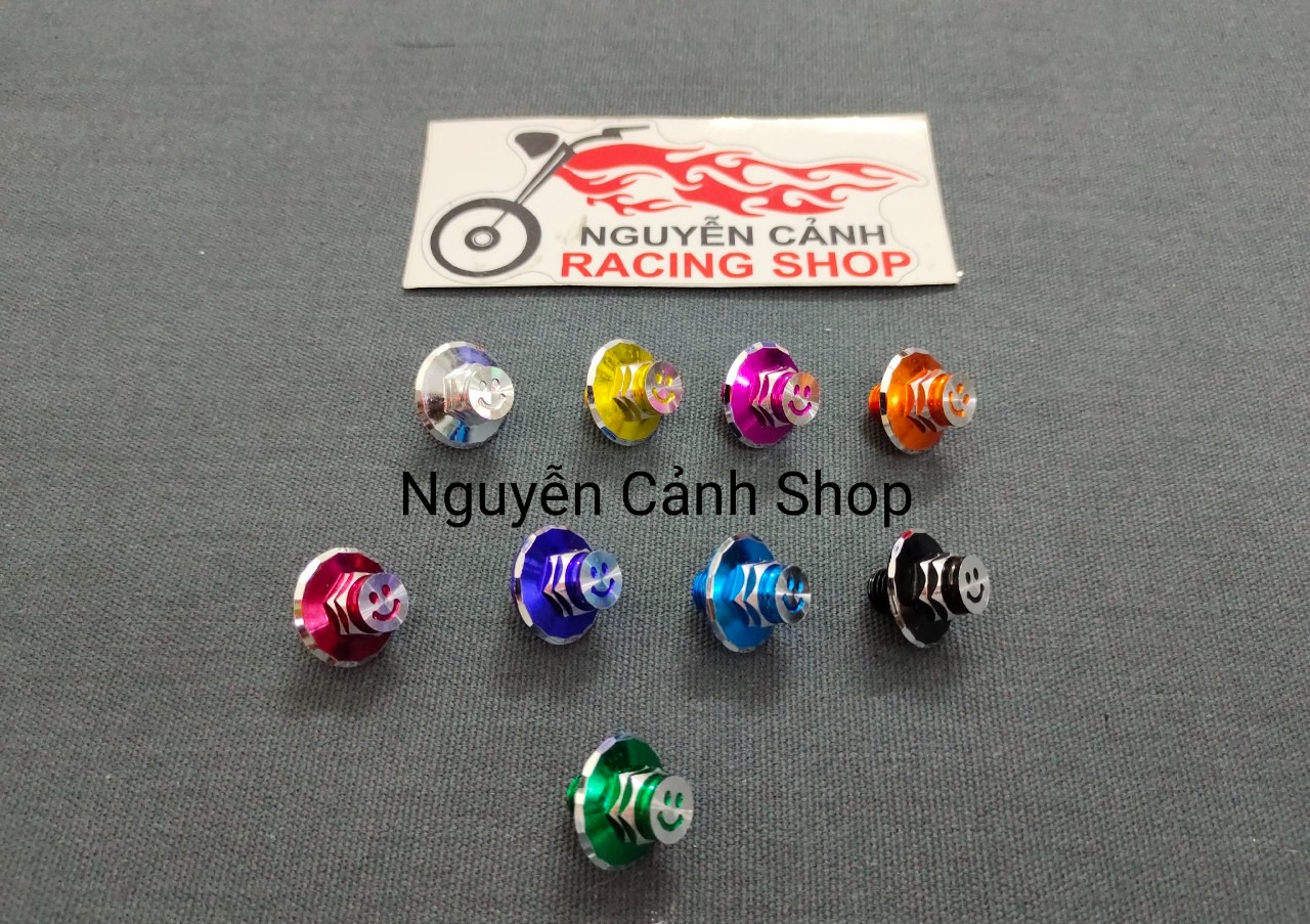 [HCM]ốc chân kiếng kiểu cho các dòng xe máy hảng HONDASYM hình mặt cười 10lirăng xuôiốc chân kínhốc chân gương