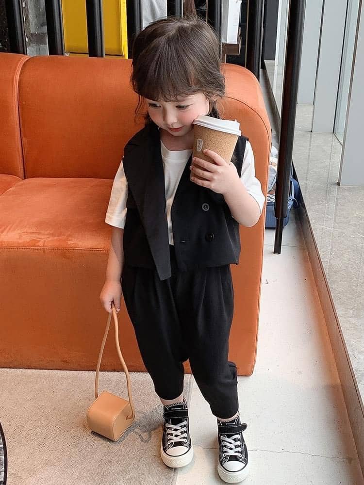 bộ vest gile cho bé gái 10-20kg