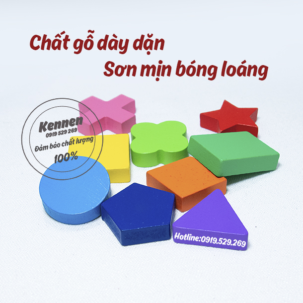 Đồ chơi Xếp khối Montessori 2 level