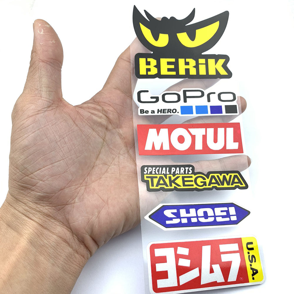 Tem Dán Xe Máy Phản Quang Mắt Berik[ 1 bộ ]