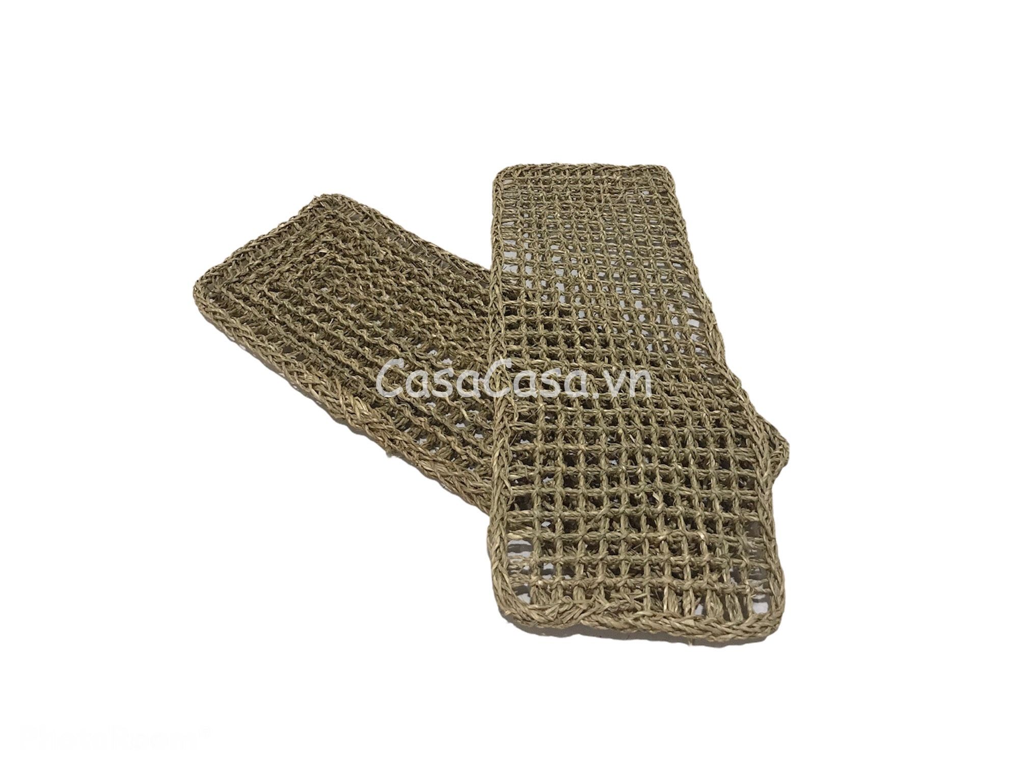 Thảm chùi chân chữ nhật đan cói-BH2706A/1NA