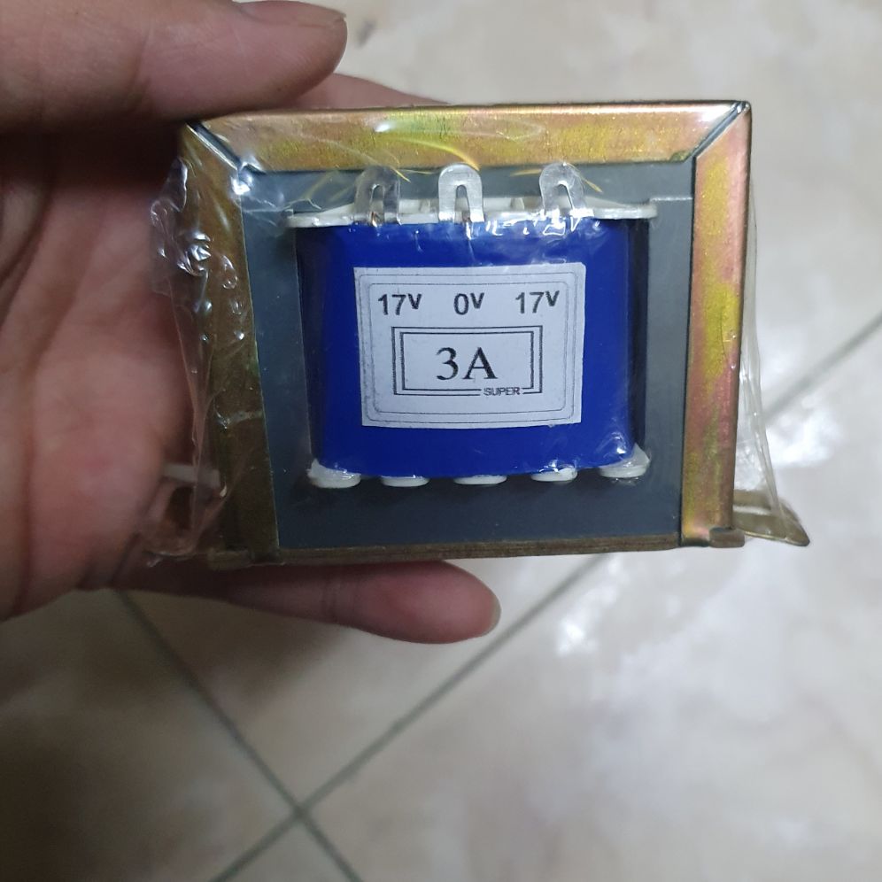 Biến áp 3a đối xứng 17v 0v 17v