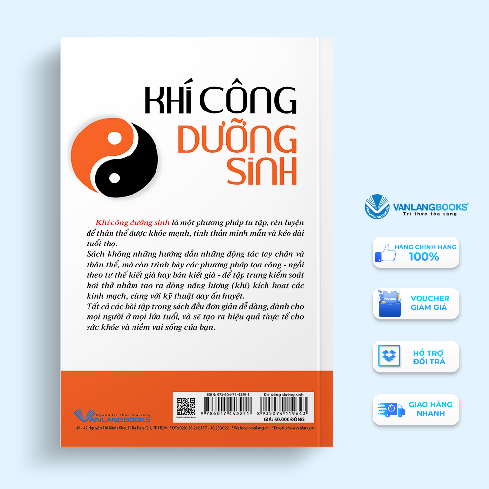 Sách - Khí Công Dưỡng Sinh (Tái Bản 2019)-Vanlangbooks