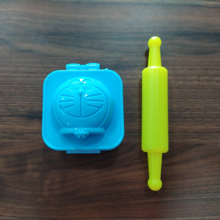 KHUÔN ẤN 3D DORAEMON CHƠI BỘT NẶN ĐẤT NẶN AN TOÀN TEDU