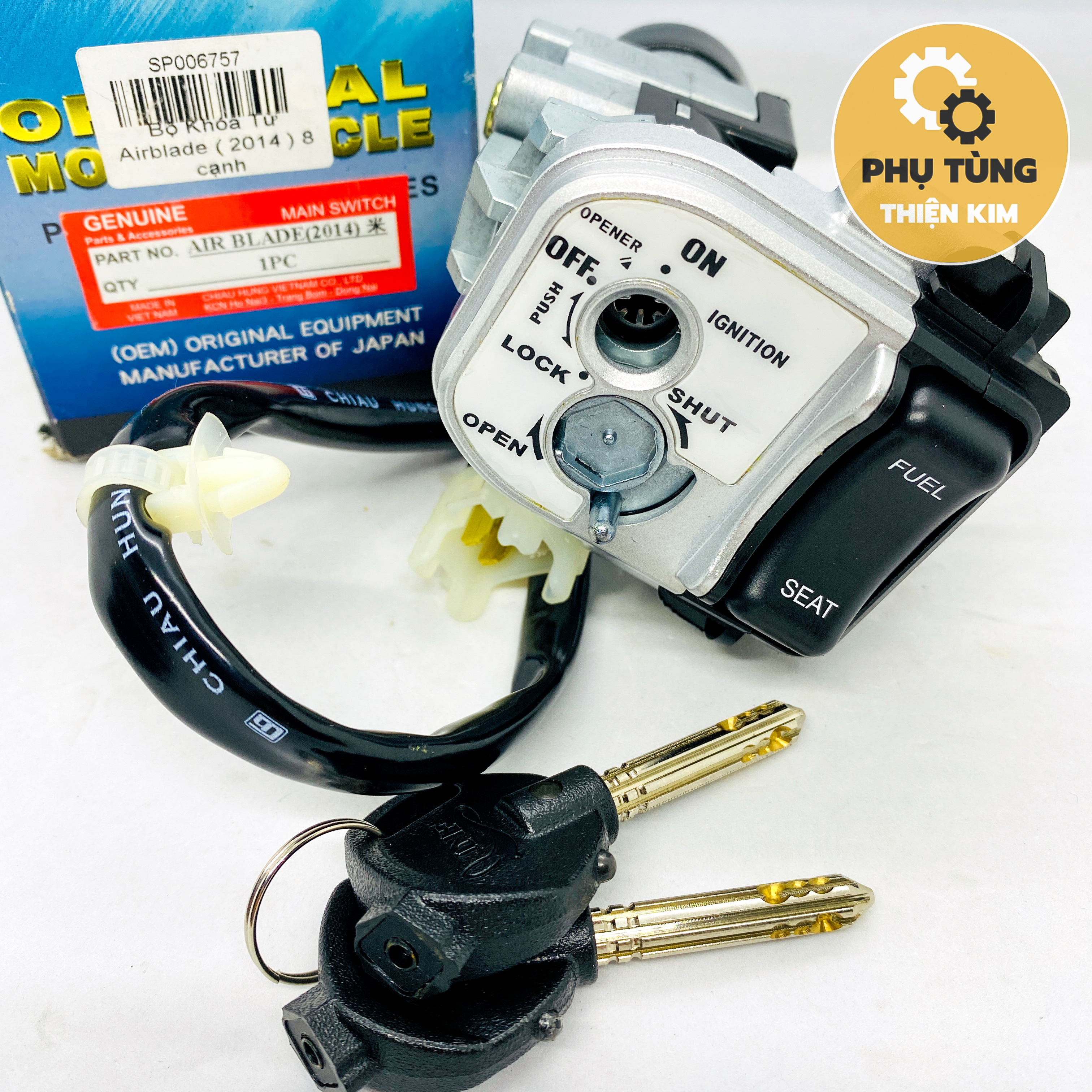 Honda airblade 125 2014 - 2015 octa-side magnetic lock original chiau hung