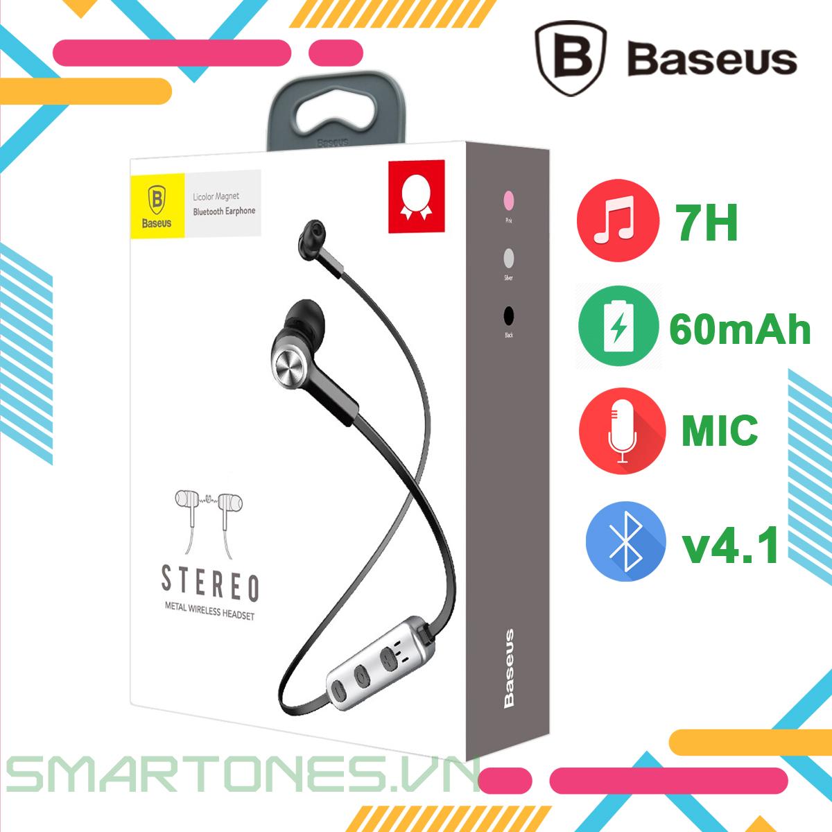 Tai Nghe Bluetooth Thể Thao Baseus Licolor Magnet B11