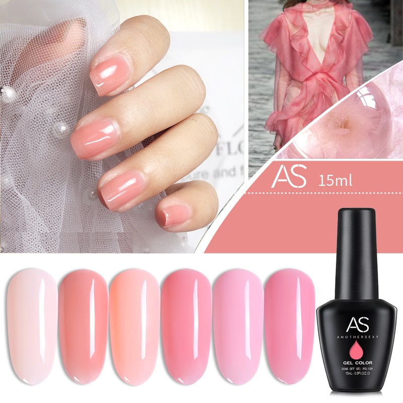 [HCM]Sơn gel AS - màu thạch hồng mã BL
