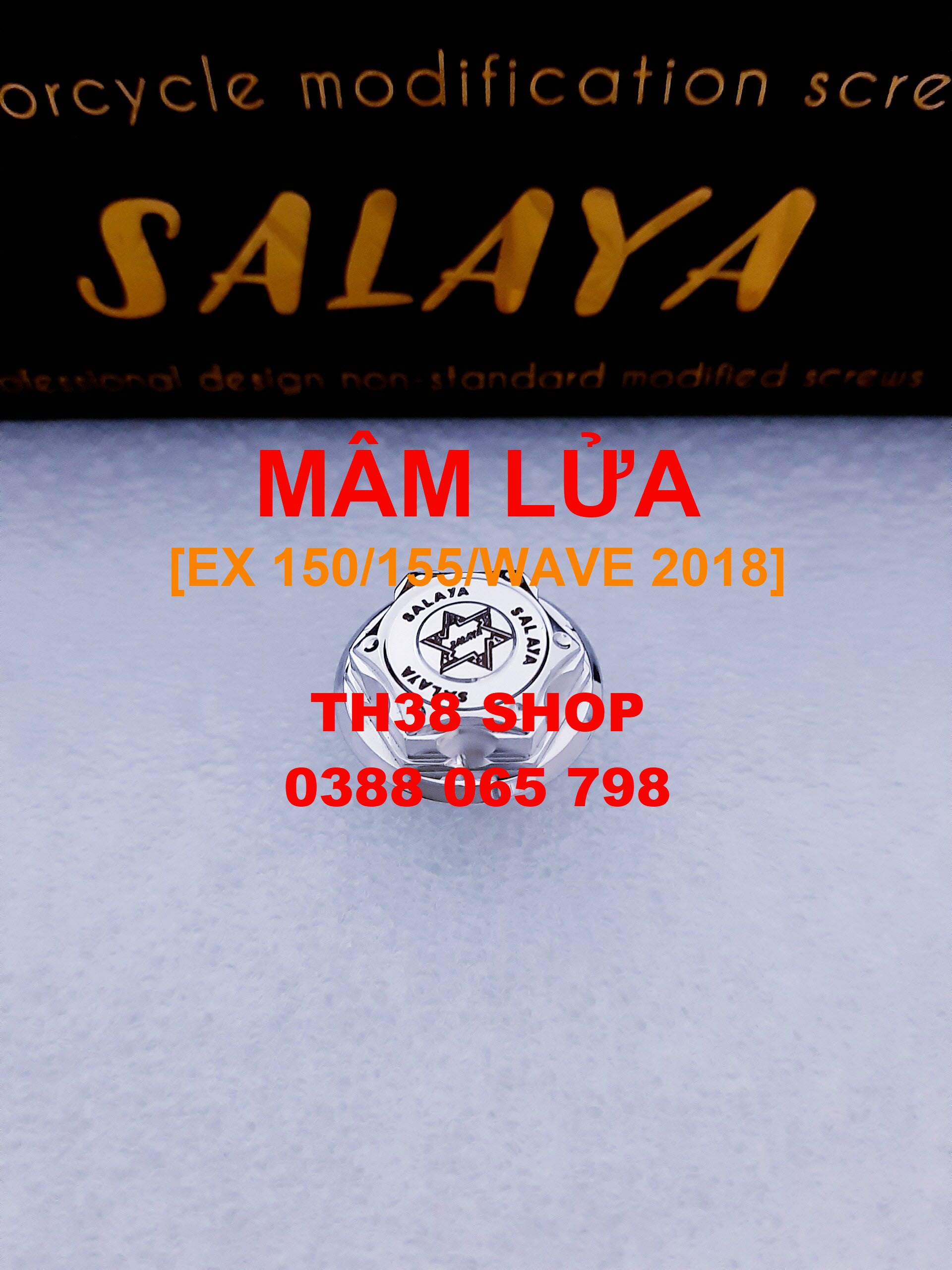 ốc mâm lửa Ex150, Ex155, Wave A2018 110 salaya [mẫu mới]