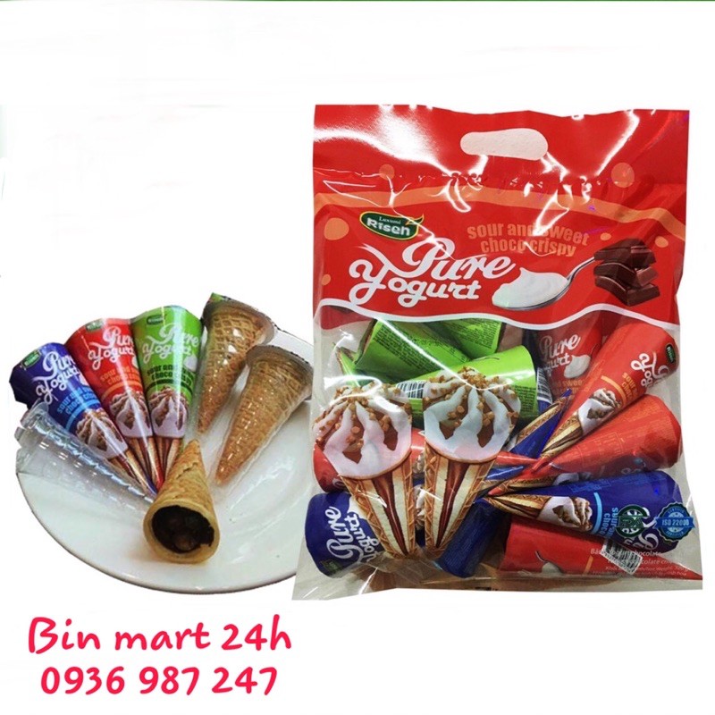 [HCM]42 Cây Bánh Ốc Quế Hương Socola Hiệu Risen