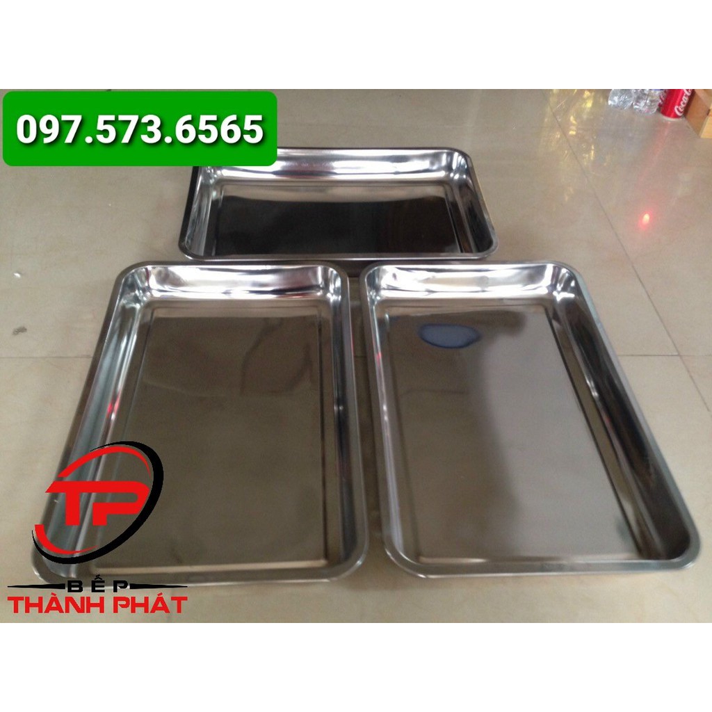 Khay inox tủ cơm 40x60