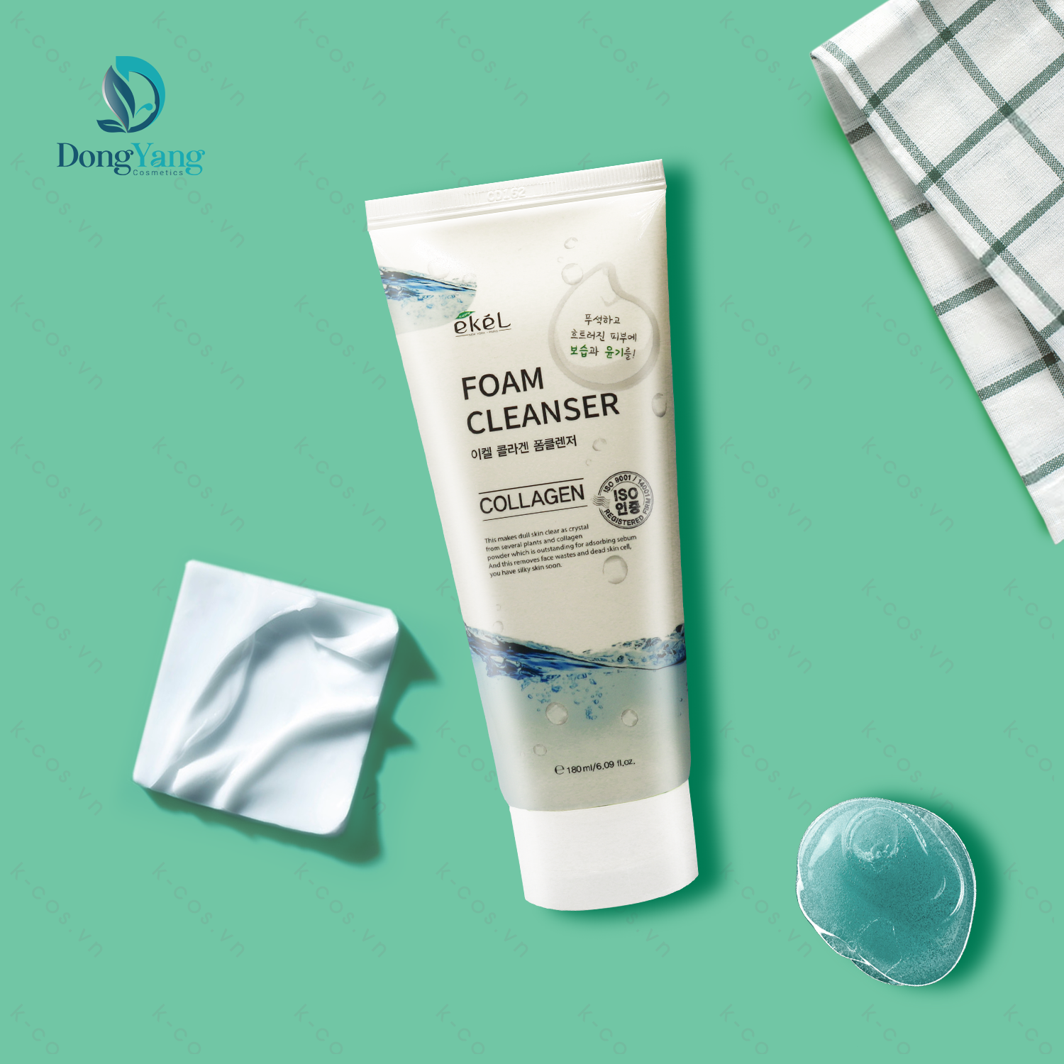 [HCM] Sữa rửa mặt Collagen Ekel - Ekel Collagen Foam Cleanser 180ml
