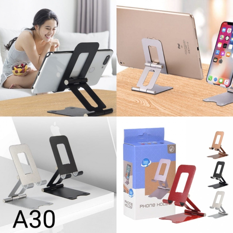 Giá Đỡ Điện Thoại - Máy Tính Bảng A30 Làm Bằng Chất Liệu Hợp Kim Siêu Chắc Chắn , Cao Cấp , Có Thể Nâng Lên Hạ Xuống Tùy Thích