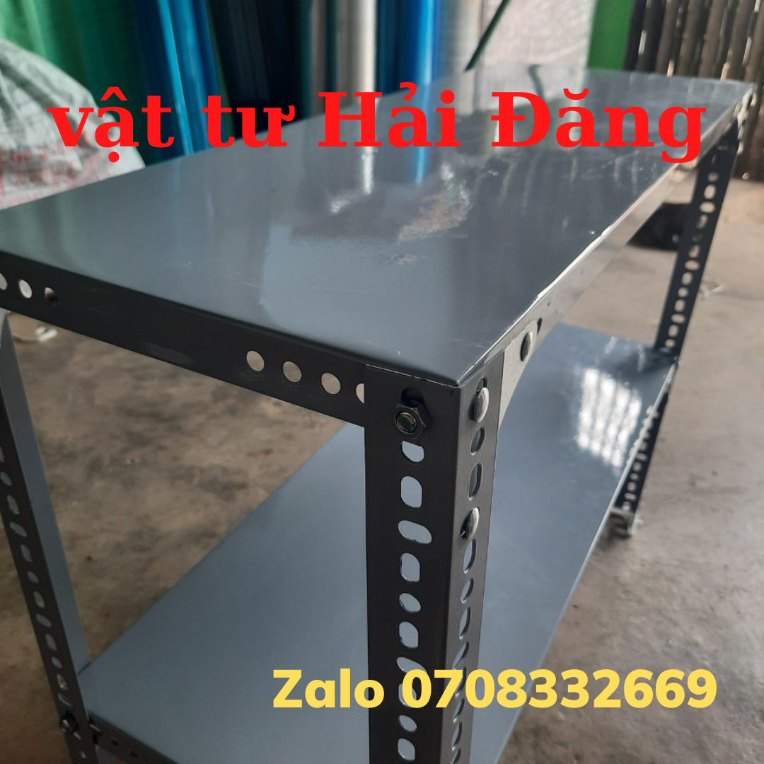 X dài từ 60cm đến 150cm , Kệ sắt v lỗ,kệ đa năng 2 tầng nhiều kích thước,kệ 2 tầng