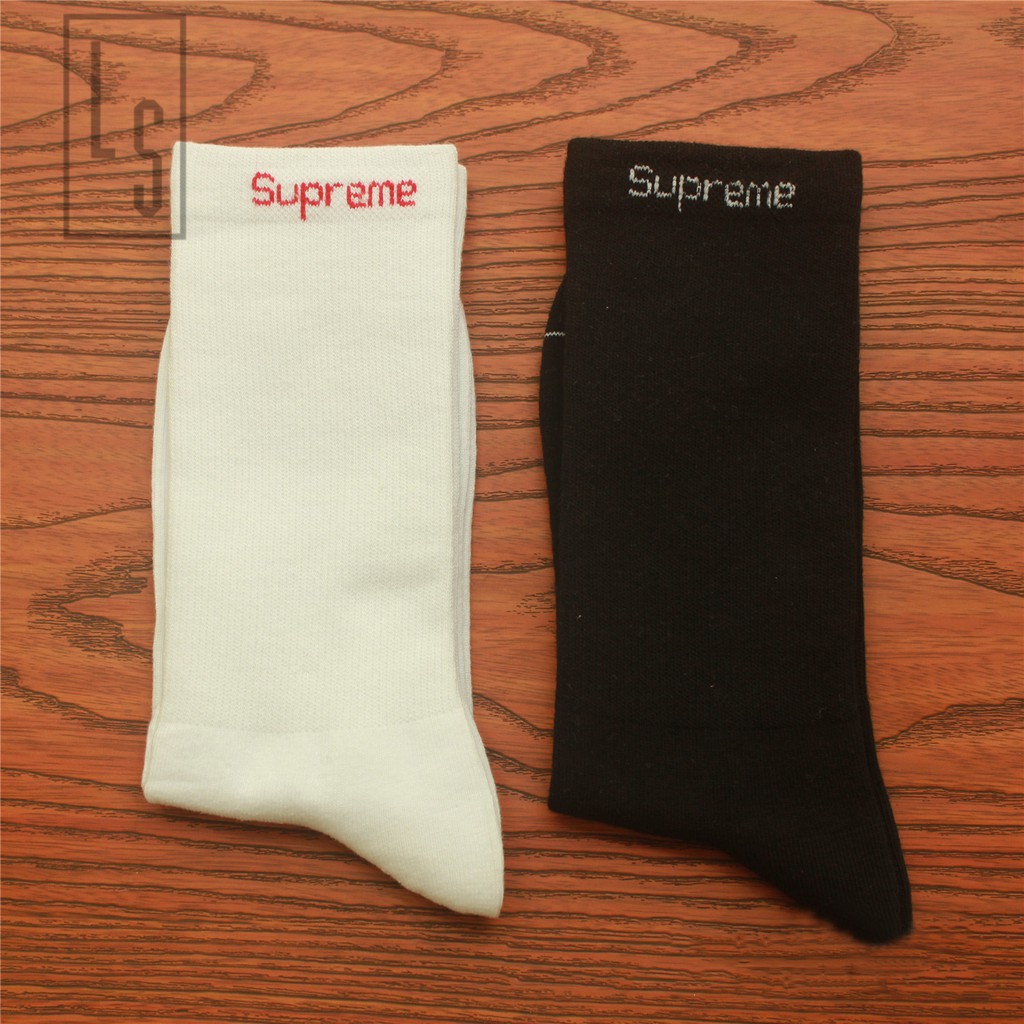 Tất vớ trơn Supreme cao cổ - SẴN HÀNG