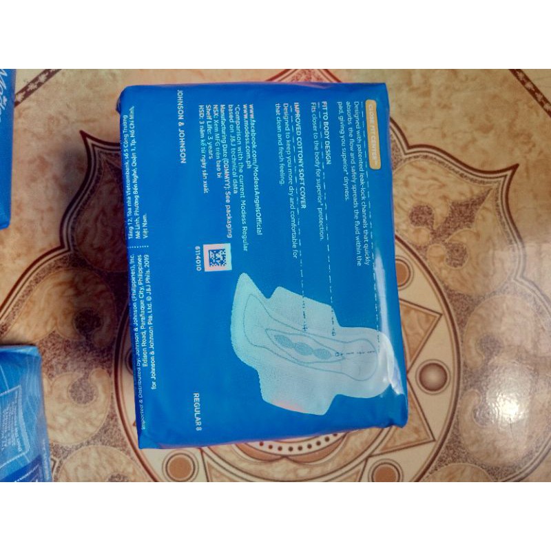 [Combo 6 gói] Băng vệ sinh Modess có cánh 8 miếng/gói