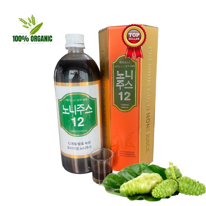Nước cốt trái nhàu noni juice – 노니즙 , nước cốt nhàu tấn phát loại 1 lít cao cấp