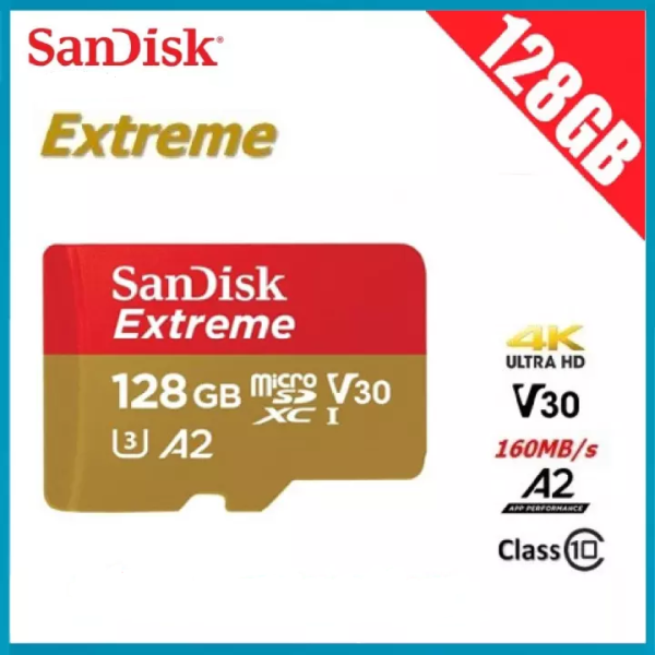 Thẻ Nhớ MicroSDXC SanDisk Extreme V30 A2 160MB/s - 128GB