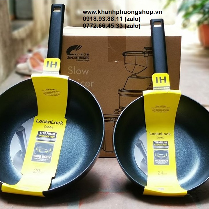 chảo sâu lòng lock&lock 24cm - chảo sâu lòng lock&lock