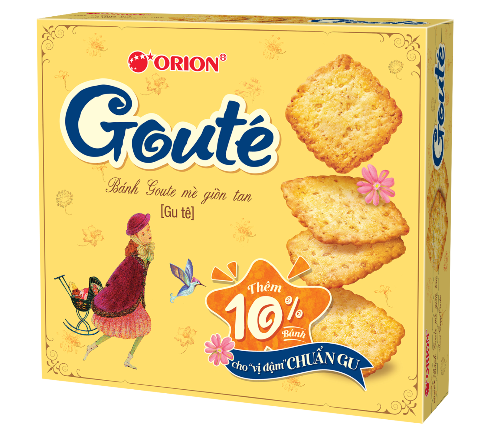 Bánh quy mè Goute hộp
