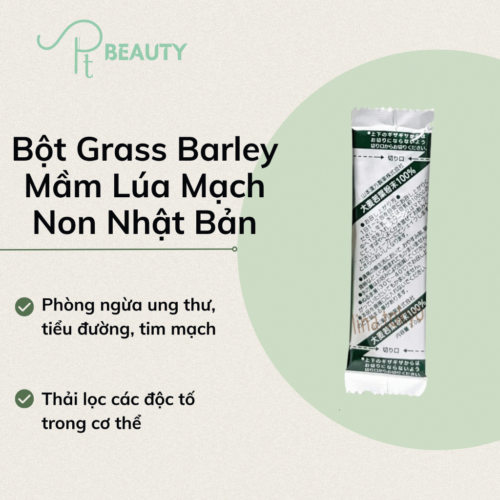 Bột grass barley mầm lúa mạch non nhật bản - lẻ 1 gói