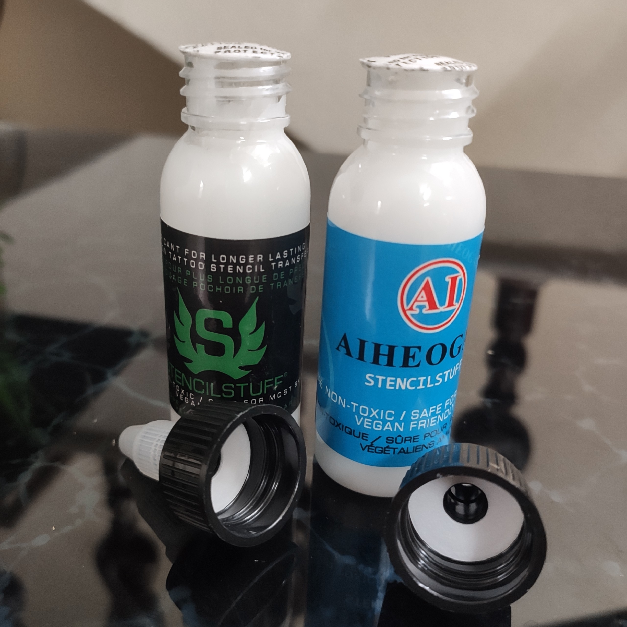 Cặp gel scan in hình xăm Aiheo Gae + Stencil Stuff ( 30 ml / 1 chai )