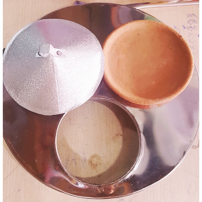 Khuôn bánh xèo inox 3 chén