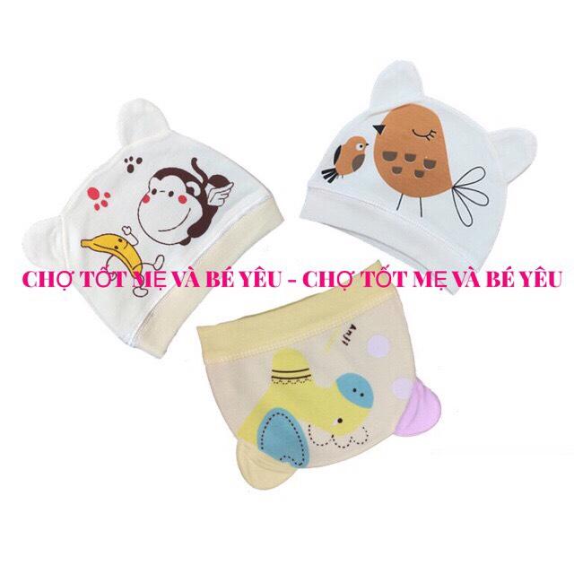 [HCM]NÓN CHO BÉ SƠ SINH COTTON MỀM MẠI
