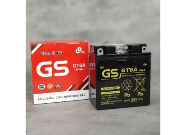 Ắc Quy GS MF GT6A 12V - 6Ah - Loại bình khô