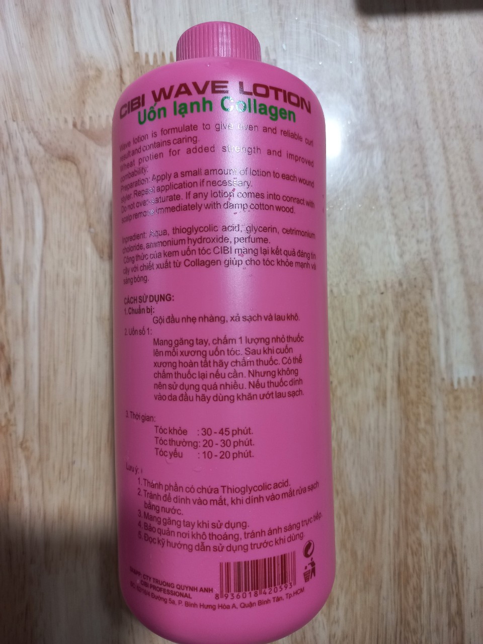 Thuốc uốn lạnh collagen CIBI 1000ml