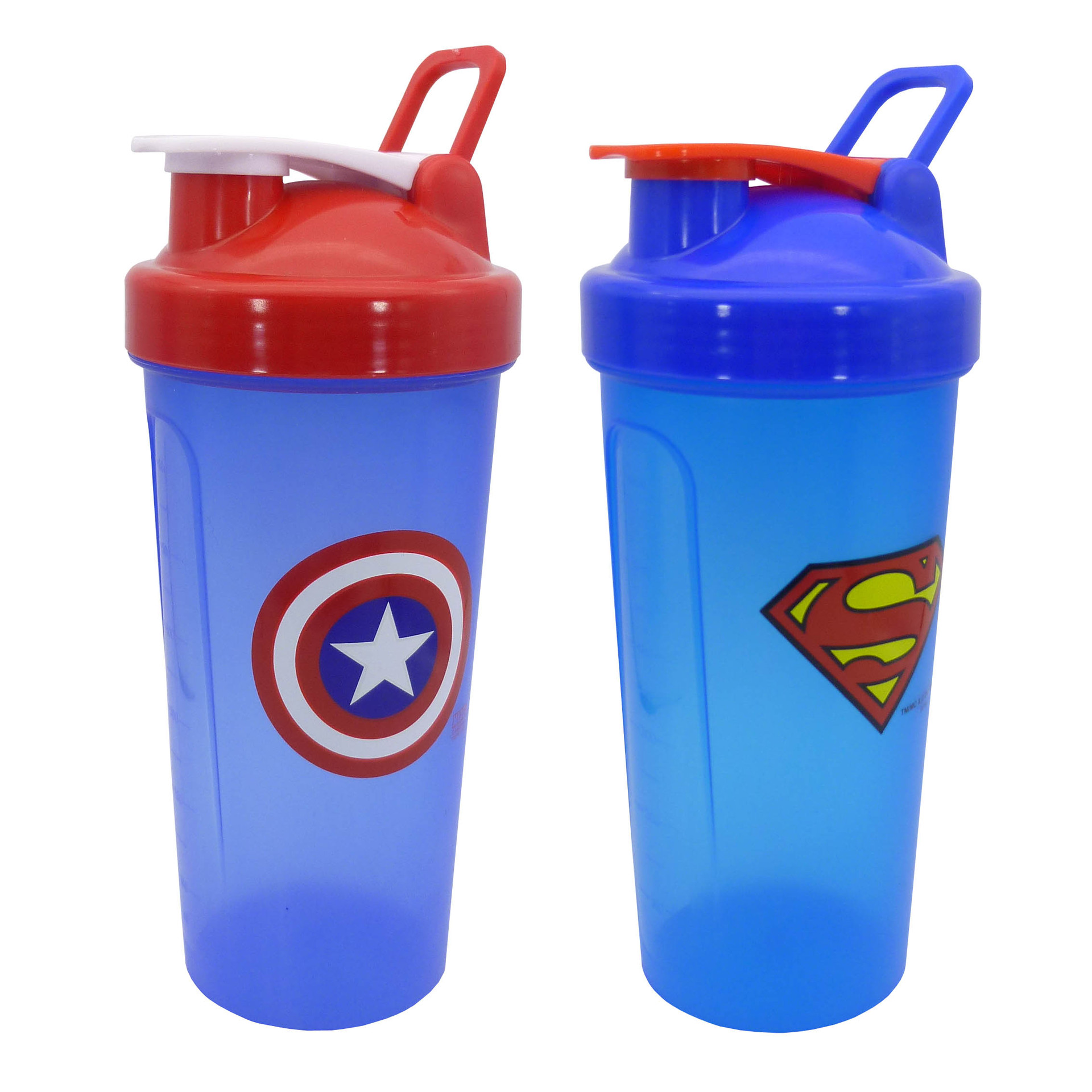 Bình Lắc Shaker Tập Gym 700ML - Siêu Anh Hùng Marvel, DC