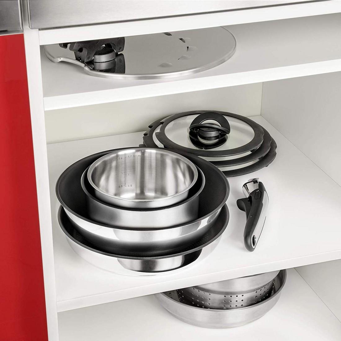 Bộ 2 Chảo Chung Tay Cầm Tefal Ingenio Preference, 22cm+26cm