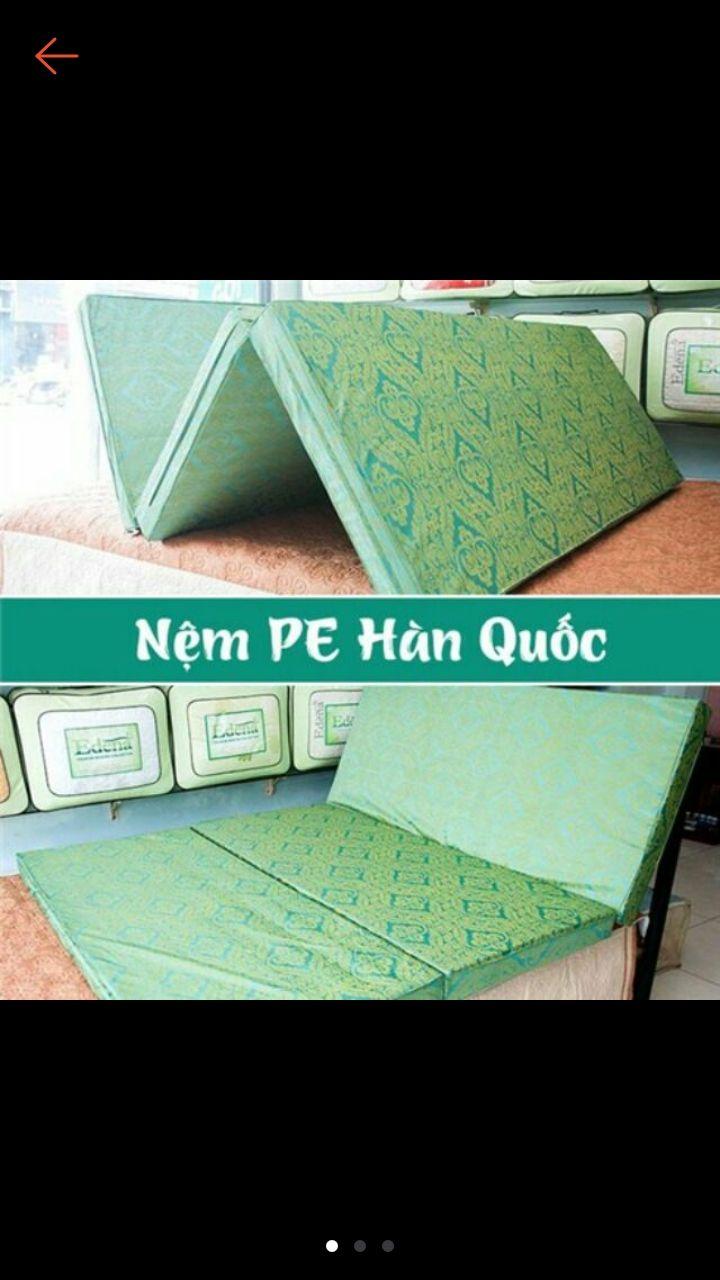 Nệm PE gấp 3 . 1m x 2m.  5cm