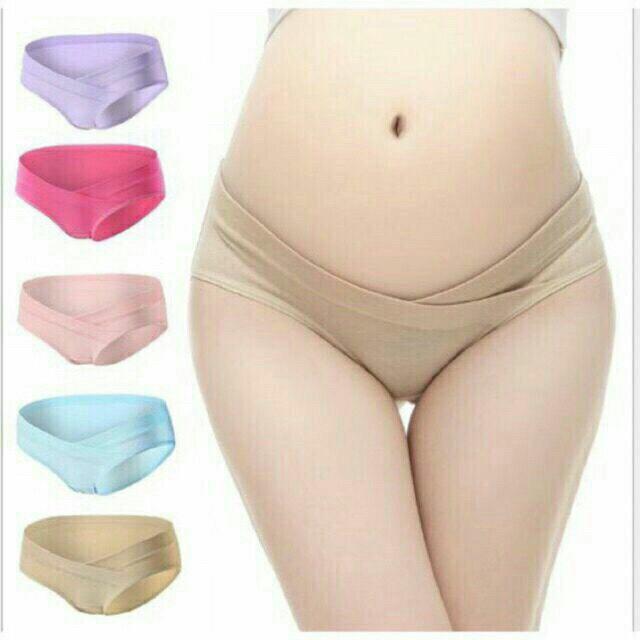 Bộ 5 quần lót cotton bà bầu mềm mịn co giãn tốt
