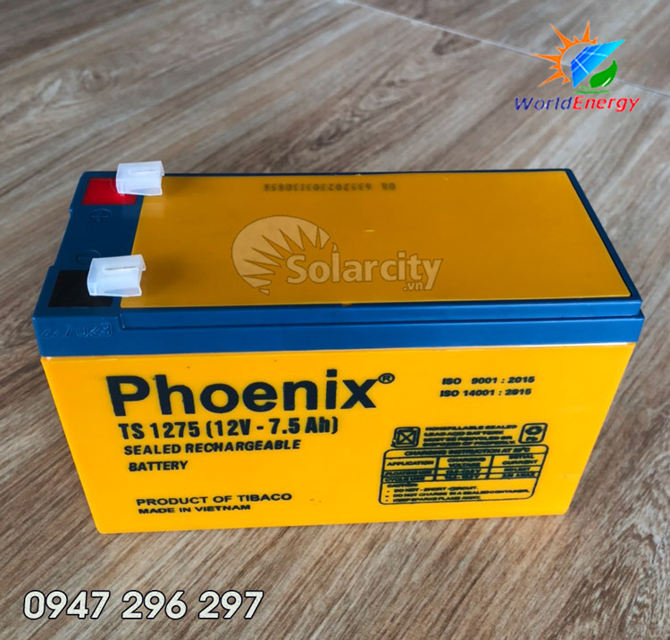 Ắc quy viễn thông Phoenix 12v - 7.5Ah (TS1275)
