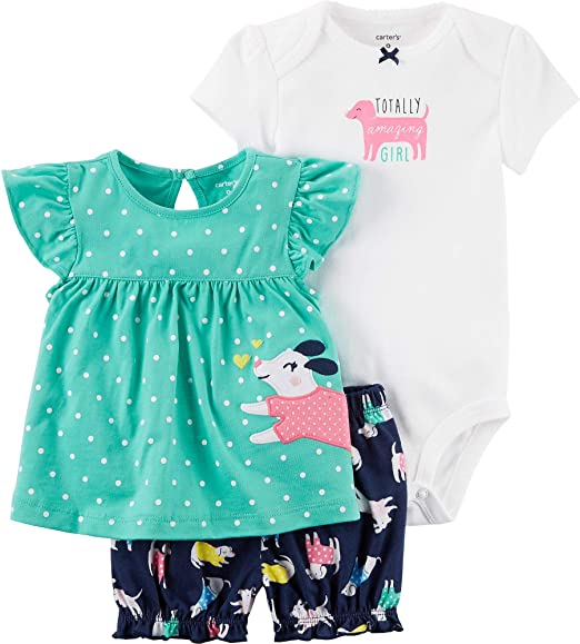 Set 3 chi tiết Carter cho bé gái xuất dư