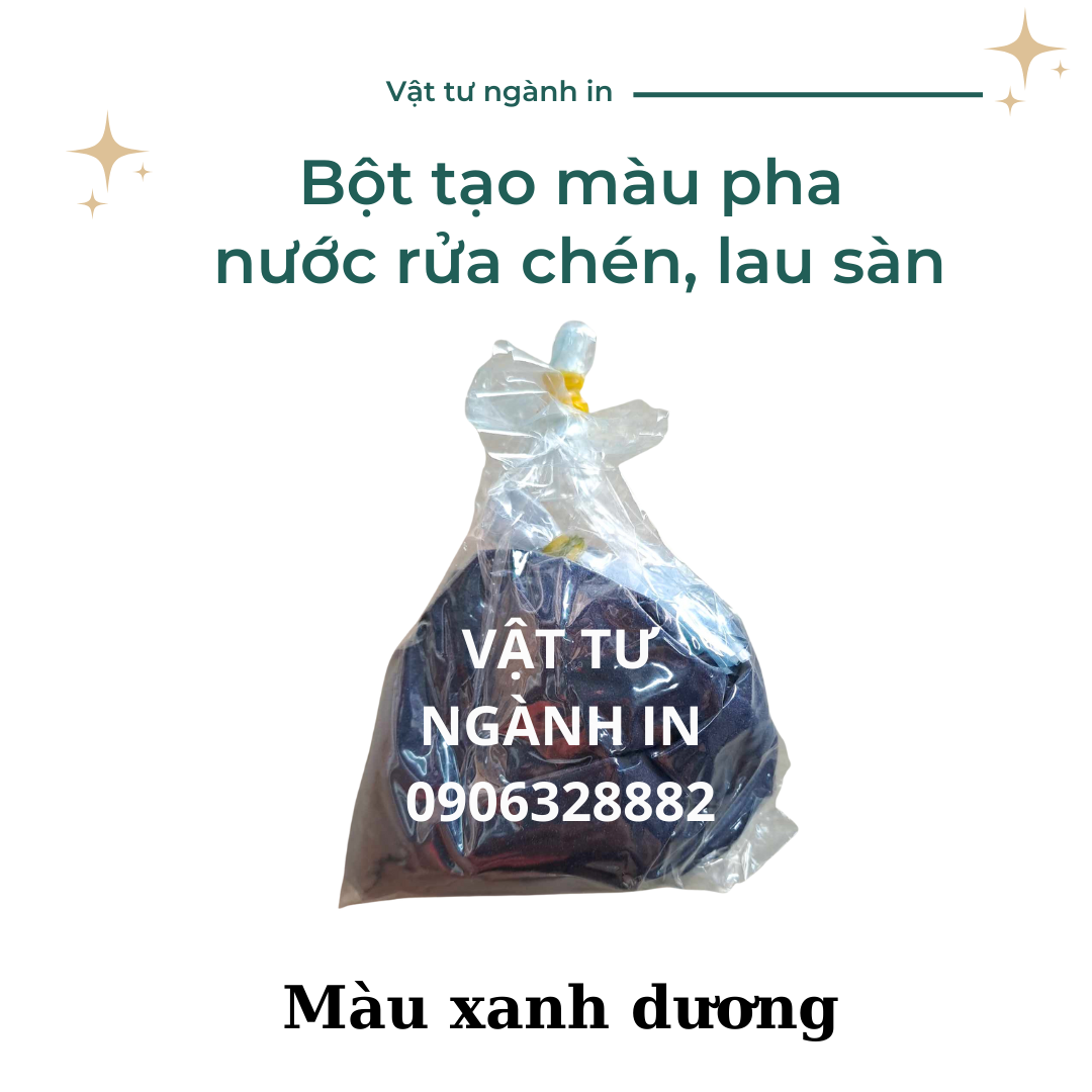 Bột tạo màu pha nước rửa chén, lau sàn túi 100 gram