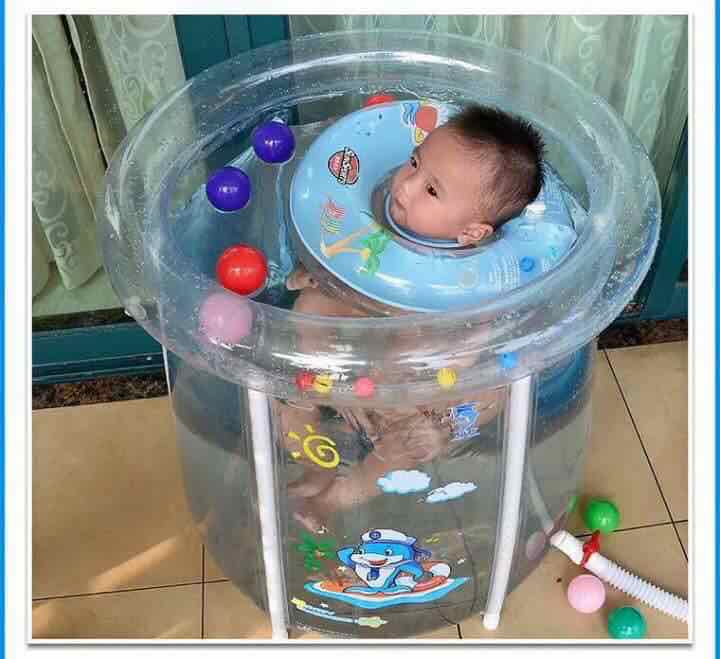 Bể tắm thành cao, bể bơi thành cao Doctor Dolphin Umoo cho bé