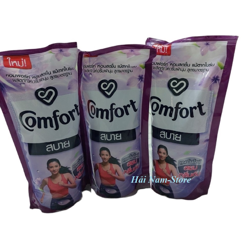 [COMBO 3] Nước xả làm mềm vải Comfor Thái 580ml - TÍM