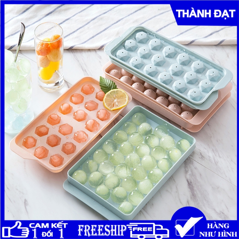 Khay đá tròn 33 ô, Khuôn làm thạch rau câu, Khay làm đá viên tủ lạnh, Khuôn đá nhựa, Khay Làm Đá, Khay Làm Đá Thông Minh, Khay Làm Đá hình tròn 33 viên, Khay làm Đá siêu Hot, Khay Làm đá tiện lợi