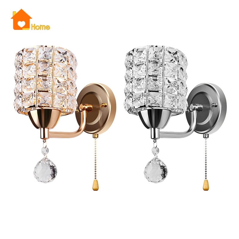 №卍✑  Đèn Led Pha Lê Gắn Tường Trang Trí Nội Thất E26 / E27