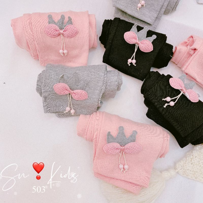 Quần legging bé gái cotton len 8-33Kg