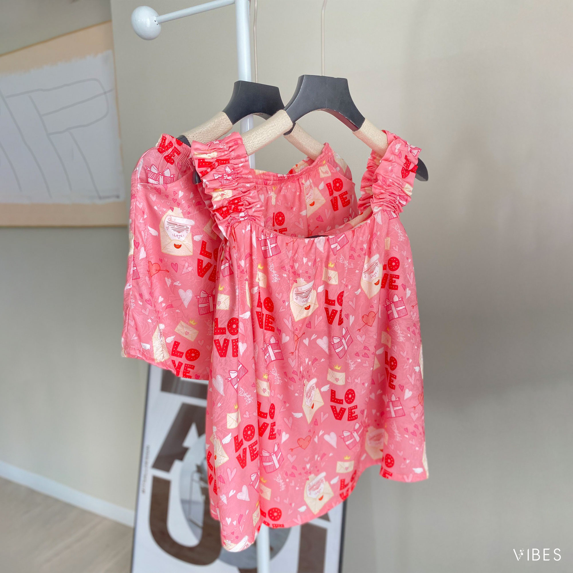 VIBES Đồ bộ 2 dây bản to Lovely Straps Set