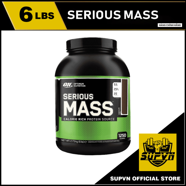Serious Mass 6lbs - 2.7kg Sữa tăng cân tăng cơ giàu dinh dưỡng dành cho người gầy - Optimum Nutrition Serious Mass Weight Gainer Protein Powder
