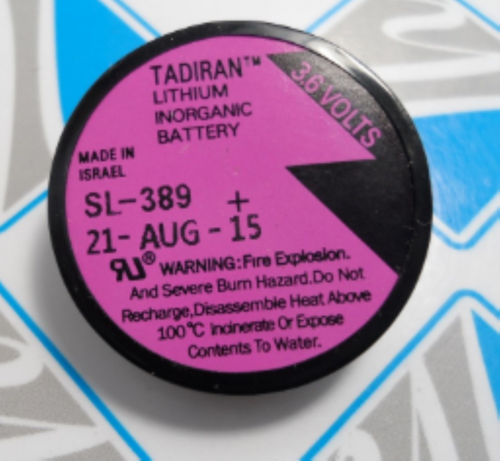 Original tadiran-389 3.6v 1000mah button lithium battery sl-389 pin
