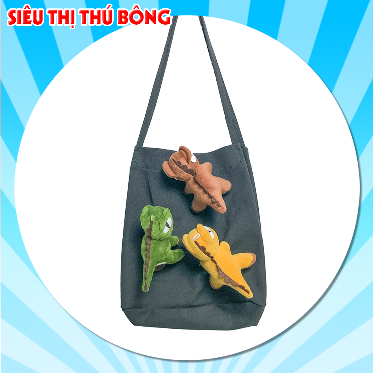 Ghim cài áo, balo khủng long nhồi bông (có kèm kẹp)