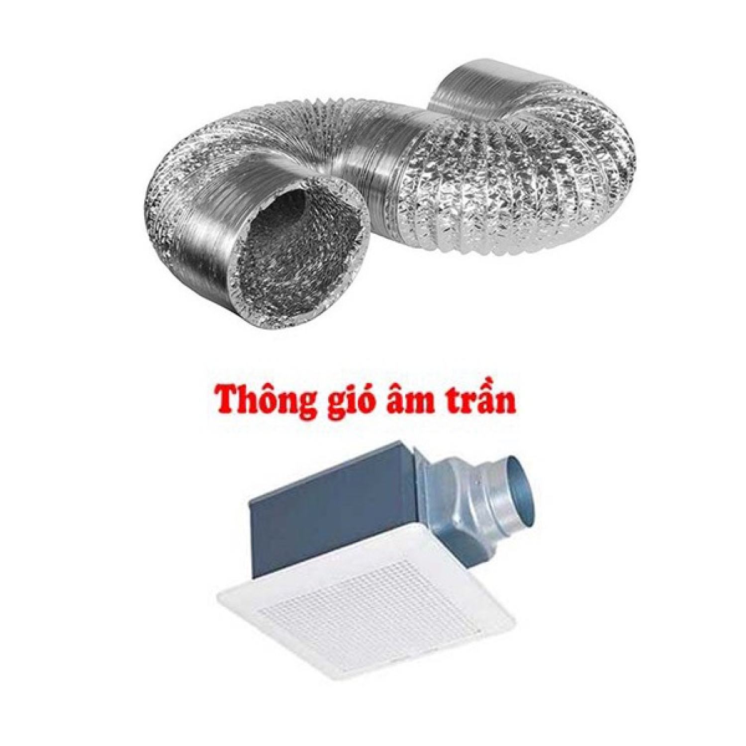 Ống bạc mềm thông gió 100, 125, 150 - ống thông gió