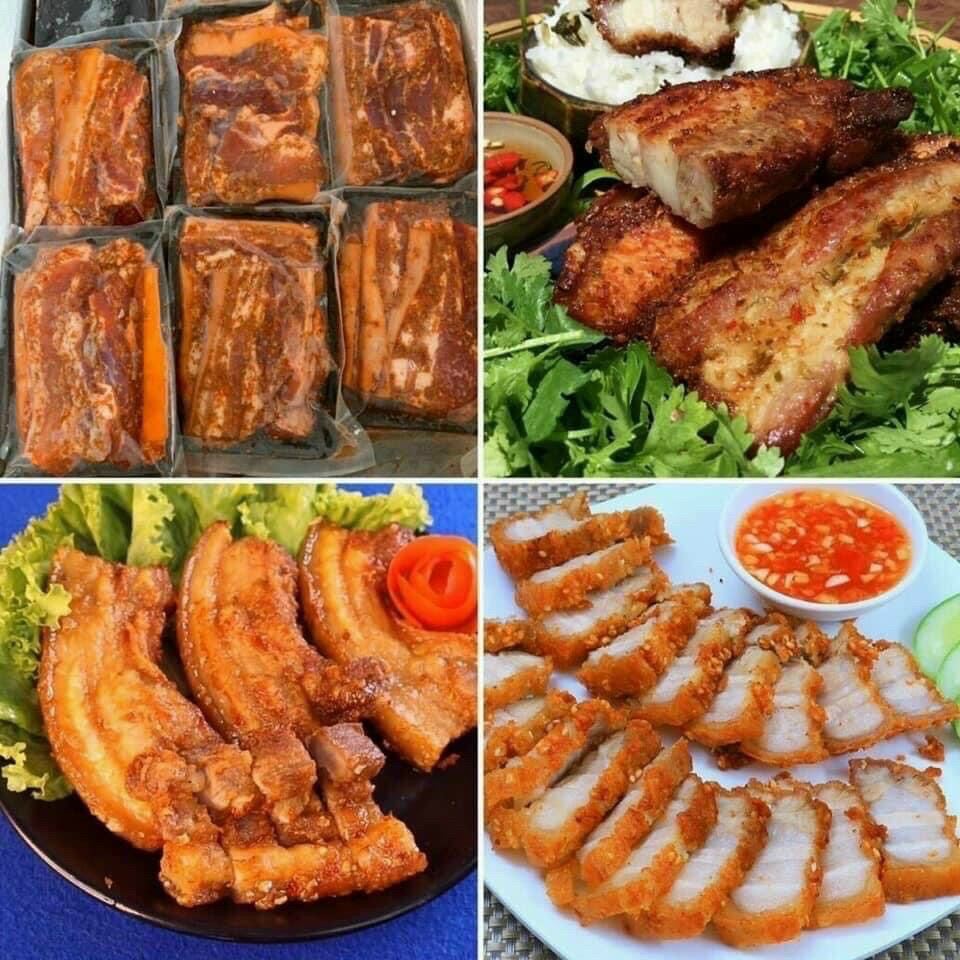 Ba rọi ướp xả ớt 1 nắng 500gr (giao tphcm)